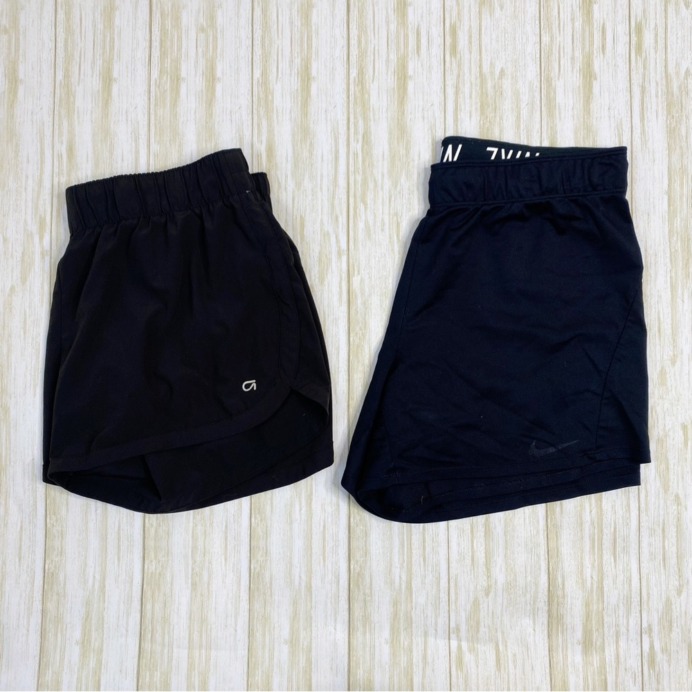 Nike and Gap Fit Black Athletic Workout Shorts